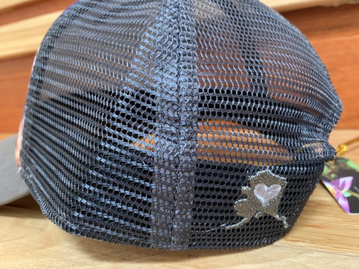Quill Creek Hat, All Charcoal or White Mesh, Navy Bill - Image 3