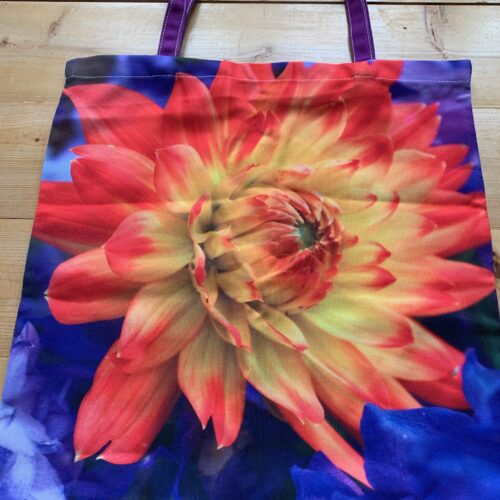 Canvas Shopping Bag- Dahlia