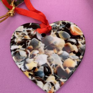 Shell Heart Ornament