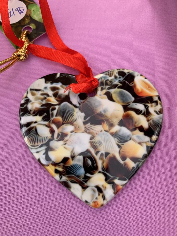 Shell Heart Ornament