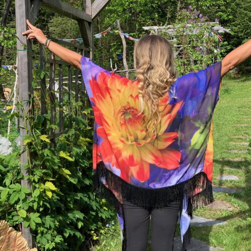 Chiffon Kimono w/Fringe