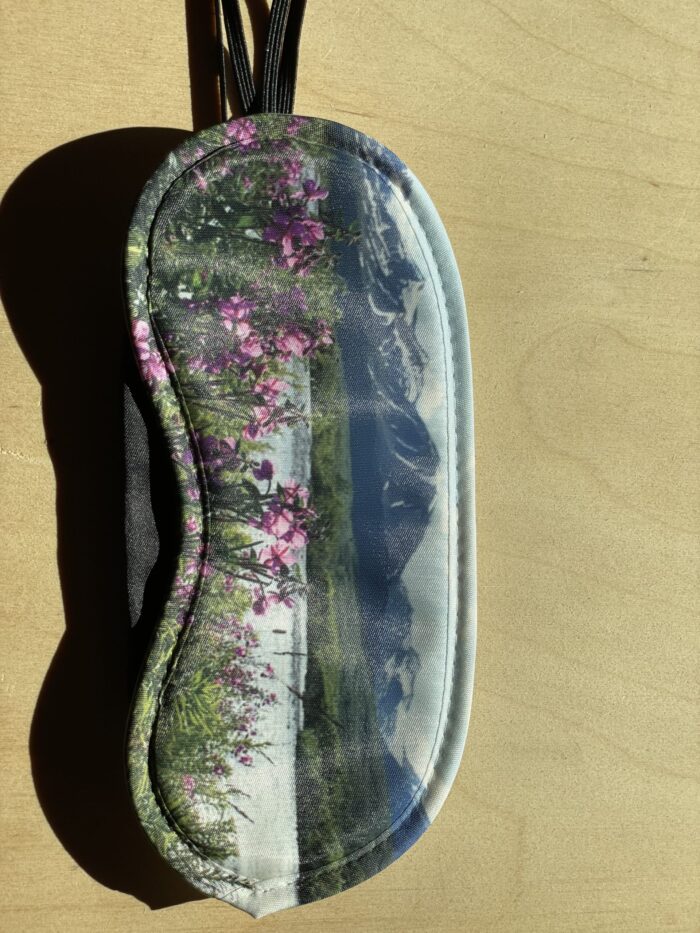 Satin Eye Mask w/ Straps~ Fireweed Landscape