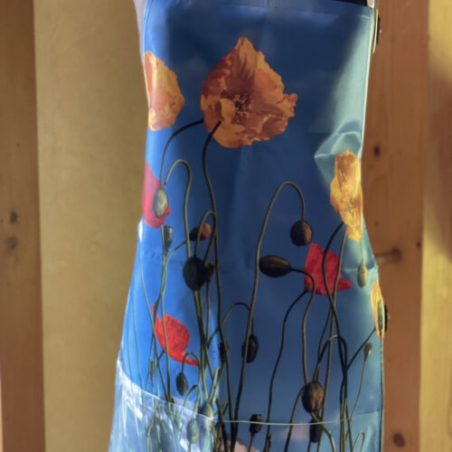 Apron~ Blue Sky Poppies