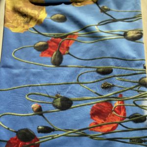 Neck Gator~ Poppies with Blue Sky